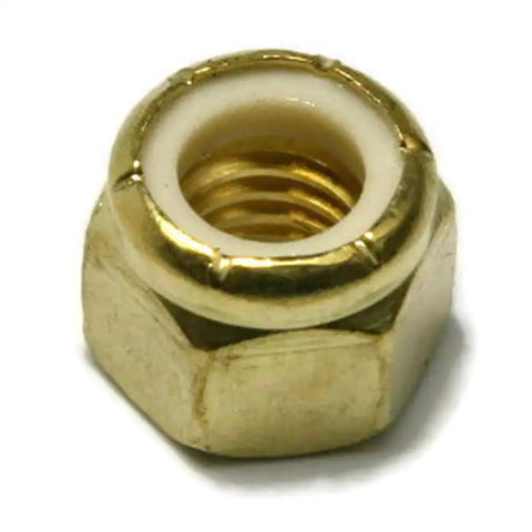 Heavy Duty Solid Brass Nyloc Hex Nuts Feature A Premium Nylon Insert That Grabs The Threads And Stays Locked Down During Rough Use Unc One Inch Eight Thread Pack Of One Hundred Top Tier Fasteners