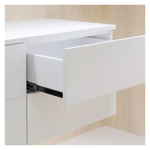 Drawer with 10 Pair 22 Inch Full Extension Drawer Slides With Side Mount And Soft Close Quiet Glide No Tools Needed Detachable Quick Release Latches