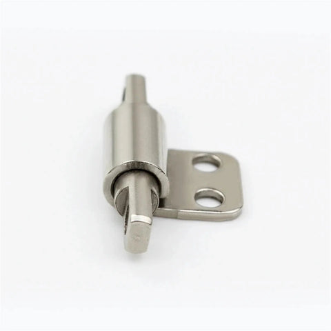 360 Degree Torque Door Hinge With Friction Positioning for heavy duty use, metal finish, side view showing bolt and bracket