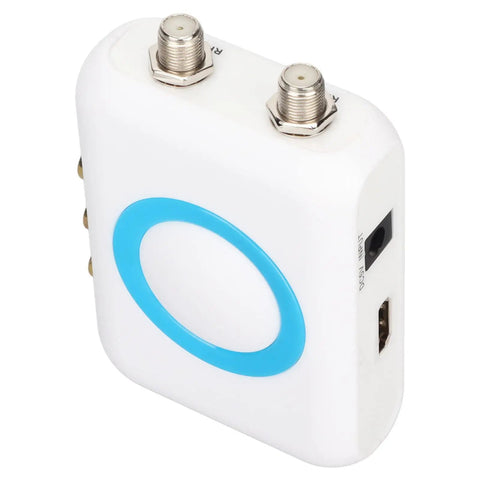 White ABS Plug And Play RF Modulator For Home Theater And TV with PAL NTSC Output, 1080P PLL Control, HDMI input, no driver needed