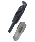 3/4 Inch Carbon Steel NPT Pipe Tap And 59/64 Inch High Speed Steel Drill Bit Set, POU Series, 1/2 Inch Shank, Black Oxide