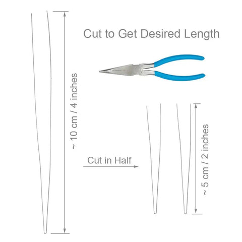 Flexible 0.3mm Steel Wire Big Eye Embroidery Beading Needle Set Open End For Any Thread Size durable collapsible design chart