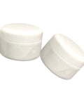 Two white jars of Epoxy Tile Repair Kit 100g Two Part A B Quick Dry Ceramic Adhesive Paste for bathroom and kitchen tile repair.