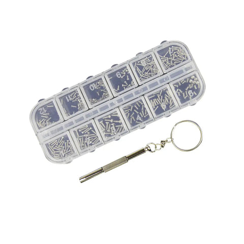 Eyeglass Repair Kit With 720 Pieces Screwdriver Set For Glasses Frames And Sunglasses, Tiny Screws And Nose Pads Included