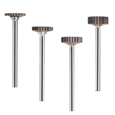 4 Pack 12mm T Type Aluminum Cutting Burrs, 1/8 Inch Shank, Cylindrical Tungsten Carbide Burs For Rotary Tools, P Type