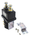 Solid SW200 Fully Electric Contactor For ZJ400Y Stacker Relay in clean silver finish with mounting bracket and screws.
