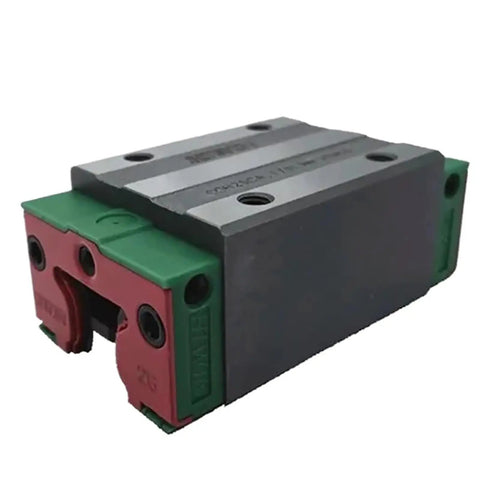 Precision carriage block from Rock Solid Heavy Duty Metal Linear Motion Guide Slider Rail Kit for 3D printer upgrades.