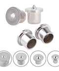 Pro Grade Dowel Center Point Set For Accurate Tenon Joint Alignment In Woodworking 6mm 8mm 10mm 12mm Steel Hole Locators displayed