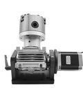 Absolute Beast Cnc Fourth Axis Rotary Table Jd160 motorized rotary head with 10:1 worm gearbox and mounting base.