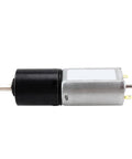 Slick Mini Dc Planetary Gear Motor Featuring Carbon Brushes And A 20Mm Shaft, side view showing compact design and connector pins.