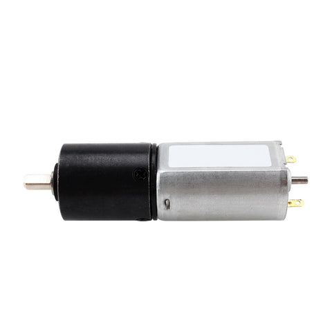 Compact 20Mm Dc Planetary Gear Motor Delivers Solid High Torque And Low Speed Output Perfect For Electric Screwdrivers And Diy Projects showing side view of metal and plastic motor.