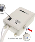 High Flow Bottled Water Dispenser Pump System With Dual Inlet For 5 Gallon Jugs, 110V US Plug, showing on/off switch