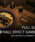 Close-up of RadioMaster Boxer 2.4G 16CH Hall Gimbals Transmitter showcasing full-sized V4.0 hall effect gimbals.