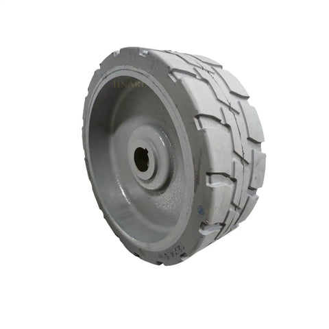 Heavy Duty Solid Tire Wheel Assembly 12x4.5 Non Marking Rubber Fits Genie GS1530 GS1532 GS1930 GS1932 Scissor Lift Parts 105122GT 105122 Heavy Hitter No Sweat Smooth Rolling Black Replacement