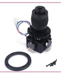 4 Axis Joystick Potentiometer Momentary Button With Wire 10K Ohm 4D Control Module black with mounting ring and screws