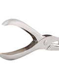 One-Hand Lever Action Paper Punch 6mm Circle Cutter For Crafts And Scrapbooking, lightweight hole puncher in silver