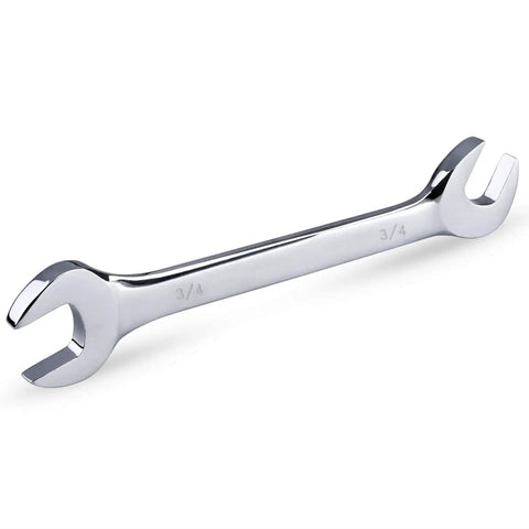 3/4 inch wrench from Premium 14 Piece Angle Head Open End Wrench Set In Chrome Vanadium Steel With Rust Resistant Mirror Finish, Angled Double Open Ends