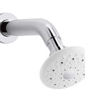 Exhale B90 1.5 GPM Multifunction Showerhead in polished chrome with a round spray face viewed from the side