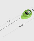 Soil Moisture Meter For Gardening And Indoor Outdoor Plants With Easy Read Dial Hygrometer Sensor Probe For Precise Watering No Guesswork Red Dry To Green Moisture Range And Quick Readouts Durable Garden Tool, green meter with dimensions
