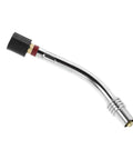 Pro Grade Curved Tube Welding Torch Replacement Neck Assembly With Optimized Gas Flow And High Temperature Resistance Alloy Material For Easy Tool Swaps And Durable Performance, curved metal torch neck
