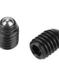 M6 Carbon Steel Ball Screws and Spring Plunger Set, Hex Socket Ball Plungers for Precise Positioning, 10 Pieces