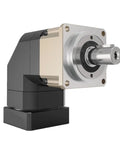 Heavy Duty Right Angle 90 Degree Helical Planetary Gearbox Reducer with 14mm input shaft for precise motion control.