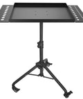 Rollin Tool Tray Cart For Mobile Work Table With 2 Tool Holders Height Adjustable Metal Tray For Tattoo Utility Cart For Salon Garage Bike Shop Durable Construction With Sturdy Triangular Base