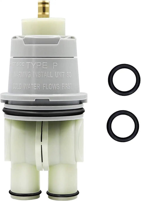 Shower Valve Cartridge Replacement Kit For Single Handle 13 14 Series Faucets with O-rings visible, universal repair.