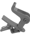 Workhorse 2 Pack Table Clamp Tape Dispenser With Rock Solid Non Slip Grip And 360 Degree Rotating Cutter No Sweat Setup For Home Office Workshop Shipping Grey side view of tape dispenser clamp