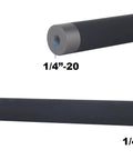 Go Anywhere Camera Extension Rod Mount One Quarter Inch Thread For Dash Cams And Action Gear Lightweight Aluminum Build Lock Down Male Female Adapter Five Point Nine Inches Long showing dual ends.