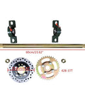 600mm Rear Axle Track Assembly Pro Kit For Go Kart Buggy Quad ATV Snow Sand And Snowmobile Durable Alloy Construction