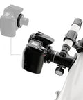 M42 T Ring Adapter For Nikon APS-C DSLR Cameras With All Metal Construction And Anti Oxidation Finish attached to telescope