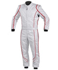 Front view of Pro Go Kart Racing Suit For Adults Ultra Lite Breathable Driving Gear With Fade Resistant Digital Printing Team Colors
