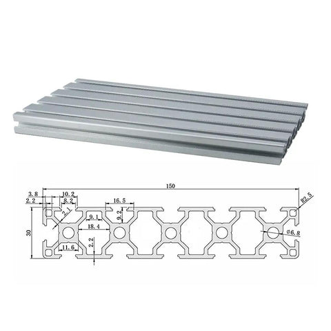 Z Axis Motion Table Sliding Stage Travel 100mm To 1200mm With HGR20 Linear Guides And SFU1610 Ball Screw Heavy Duty CNC Sliding Table For Stepper Or Servo Motors Ideal For Robotics And Automation, aluminum profile cross-section