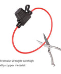2 Pack Mini Blade Fuse Holders Waterproof Inline Pigtail Harness For Cars, 18 Gauge Wiring, Includes 5A ATM Fuses, Weatherproof