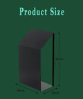 Heavy Duty Stainless Steel Fire Extinguisher Lock Box Cabinet dimensions 60cm height, 38cm width, 20cm depth for secure storage.