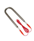 Heavy Duty Stainless Steel Finned Air Heater Delivers Kickin Warmth Waterproof U Shape Tubular Element 220 Volt 800 Watt Heating Core with red wires.
