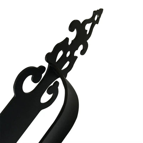 Decorative handle detail from the Heavy Duty Steel Garage Door Hardware Kit With Soft Close Hinges And Decorative Handles No Hassle Setup Smooth Glide Action Built Like A Tank For Daily Use.