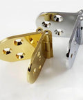 Ultra Sturdy Flush Mount Hinges For Cabinets And Tables Gold Zinc Alloy Finish Easy Embedded Install Durable Hardware