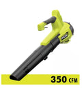 Cordless 18V Leaf Blower With 100 MPH Air And 350 CFM, Variable Speed Trigger, Jet Fan For Dry Leaves On Hard Surfaces, Tool Only