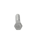 Close-up of a single screw from the 5/16 Inch By 3-1/2 Inch Galvanized Lag Screw Kit With 100 Count External Hex Lag Screws And 100 Count Flat Washers