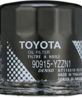 Toyota 90915-YZZN1 OEM Engine Oil Filter For Toyota And Lexus Cars And SUVs, Genuine OEM Replacement, front view of filter