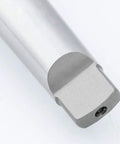 Close-up of integrated MT2 shank on Beefed Up Heavy Duty Keyless Drill Chuck With Integrated MT2 Shank And Titanium Jaws, Clamping From One Sixty-Fourth Inch To One Half Inch, Ultra High Precision For CNC Machines And Machine Centers