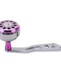 Lightweight Aluminum Alloy Fishing Reel Power Handle With Ergonomic Knob Grip And Full Frame Kit For Lew's Baitcasting Reels Purple Upgrade Your Gear Today close-up
