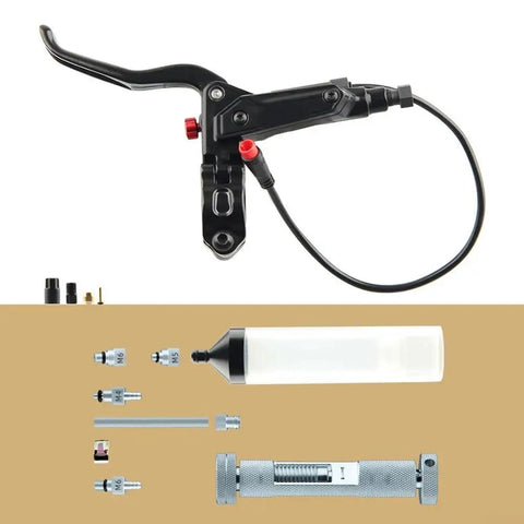 2-Pin Hydraulic Brake Lever For Ebikes And Scooters, Durable Aluminum Alloy Build, 22.2 Mm Handlebar Fit, Black Finish