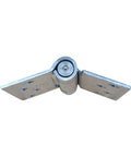 Stainless Steel Spring Hinge 4 Inch Square, Adjustable Tension, Rust Resistant, Built To Last, Heavy Duty Hinges, top view