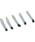 Five Pack M6 Welding Brushes For Seam Bead Cleaning And Joint Prep With Tough As Nails Carbon Fiber Conductive Brush Heads And Silicone Sleeve