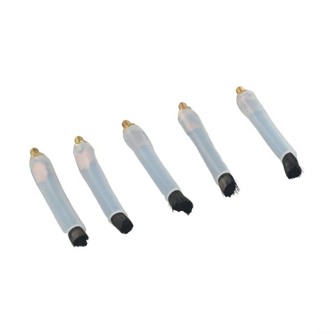Five Pack M6 Welding Brushes For Seam Bead Cleaning And Joint Prep With Tough As Nails Carbon Fiber Conductive Brush Heads And Silicone Sleeve