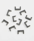 30 Pack Cabinet Door Angle Restriction Clips For 90 Degree Limit To Prevent Slamming And Wall Dings with gray plastic clips.