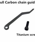 Tough As Nails Carbon Fiber Chain Catcher For Road Bikes includes titanium screw for secure mounting.
